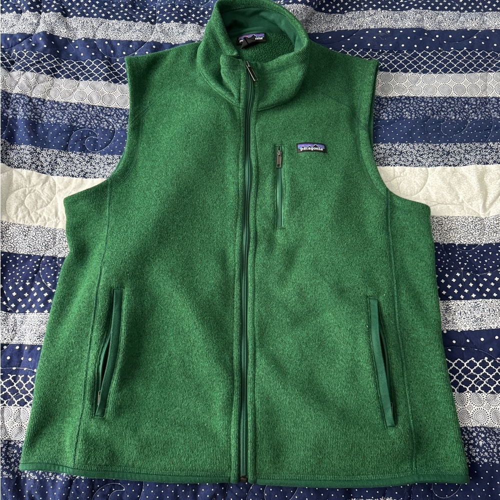 Patagonia Better Sweater Vest - Size Large - Green
